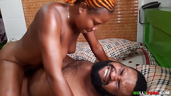 Black African woman fucked her husband as hard as she could